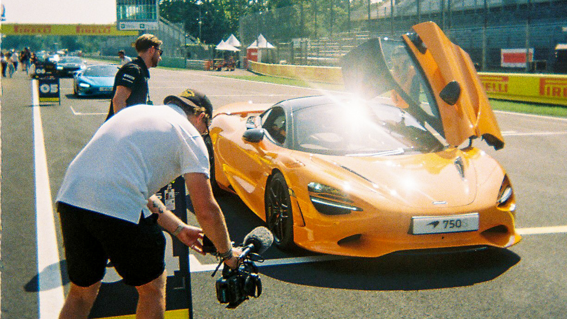 Man films Orange McLaren Supercar