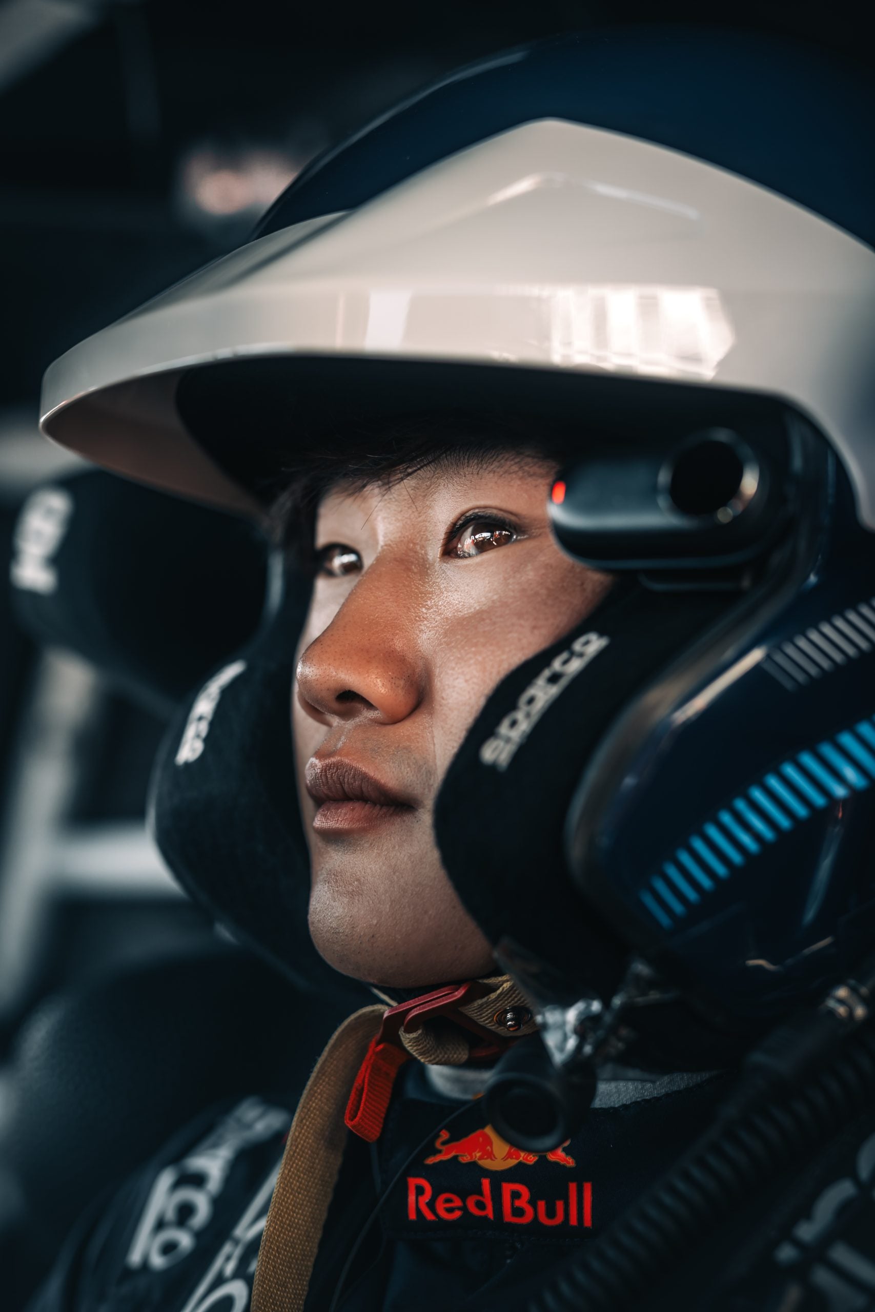 Yuki in Racing Helmet